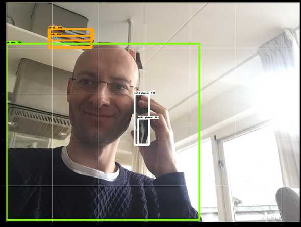 My own object detector correctly identifies my mobile phone.